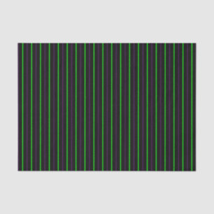 Black with Neon Green & Purple Stripes Tissue Paper