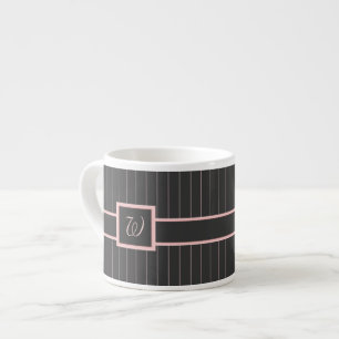 Black with Pink Pinstripes Speciality Mug