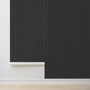 Black with Pink Pinstripes Wallpaper