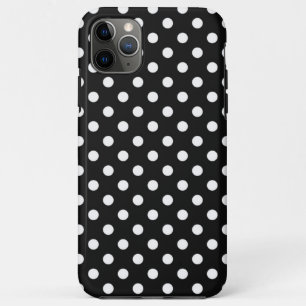 Black with white dots iPhone 11 pro max case