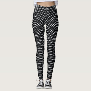 Black with White Dots Leggings