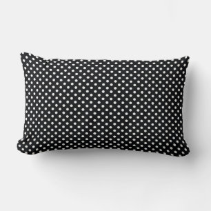 Black with white dots lumbar cushion
