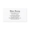 Black With White Heart Business Cards
