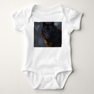 Black Wolf Baby Bodysuit