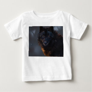 Black Wolf Baby T-Shirt