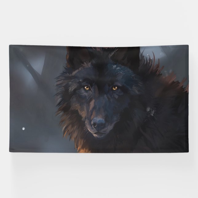 Black wolf banner (Horizontal)