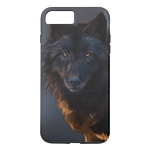 Black wolf iPhone 8 plus/7 plus case