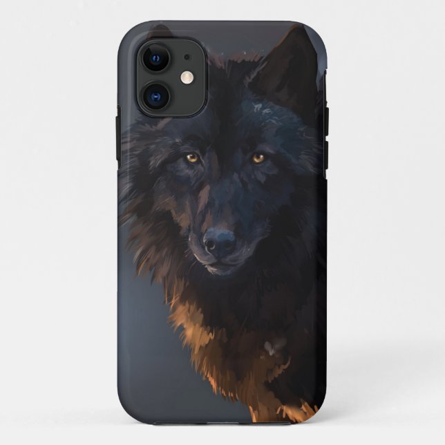 Black wolf Case-Mate iPhone case (Back)