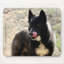 Black Wolf Mousepad