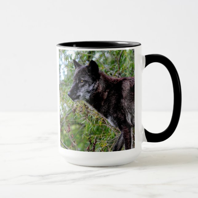 Black Wolf Mug (Right)