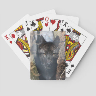 Black Wolf Playing Cards