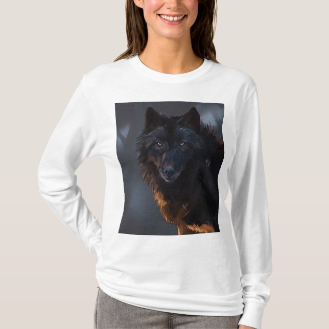 Black Wolf T-Shirt (Front)