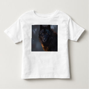 Black Wolf Toddler T-Shirt