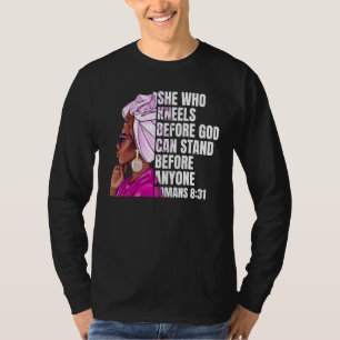 Black Woman African American Quote Black History T-Shirt