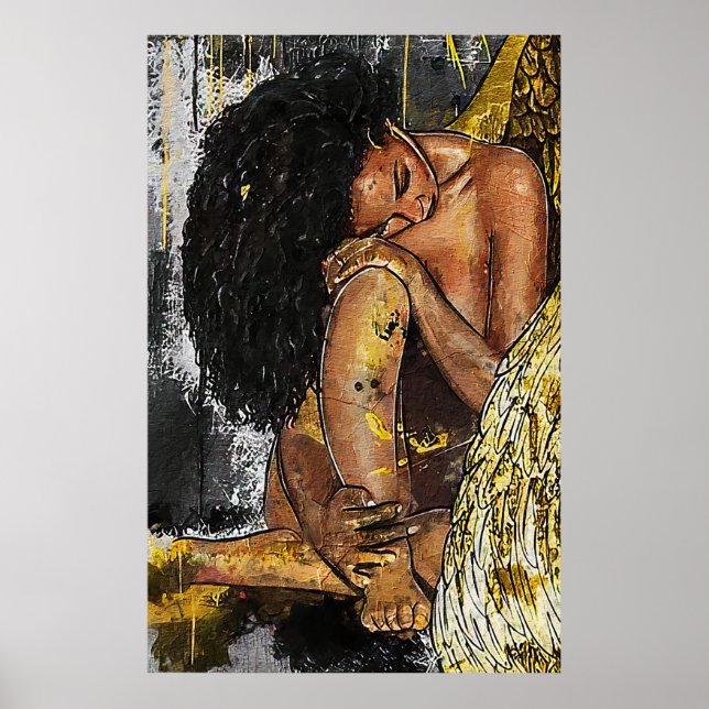 Black Woman Afro American Poster (Front)