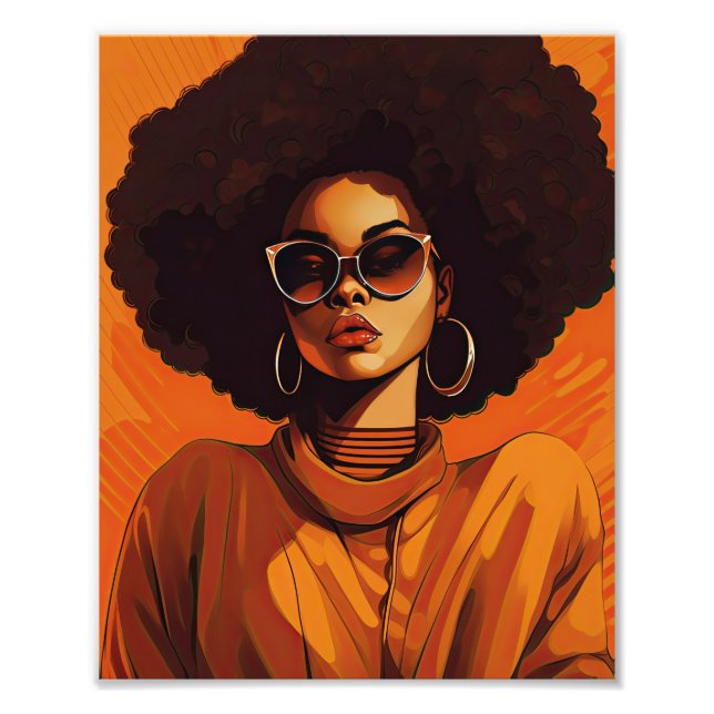 Black Woman Afrocentric Photo Print (Front)