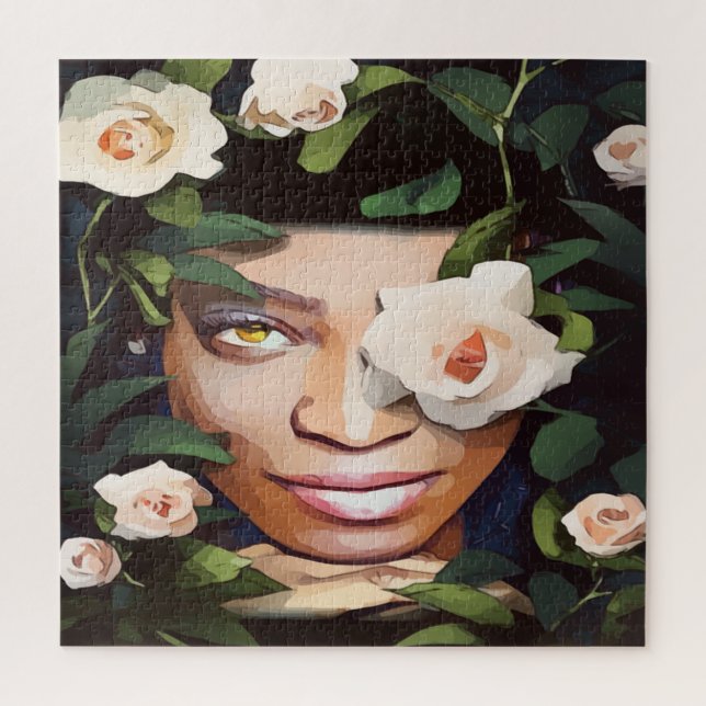 Black Woman Art Puzzle (Vertical)