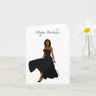 Black Woman Birthday Card