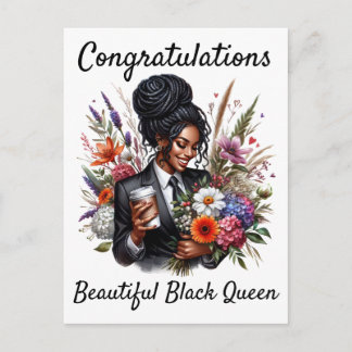 Black woman birthday card