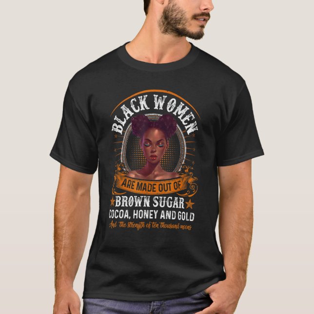 Black Woman Black Pride Women Black History Month T-Shirt (Front)