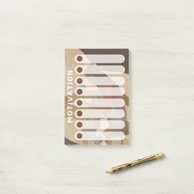 Black Woman Daily Weekly Motivation List Post-it Notes (On Desk)