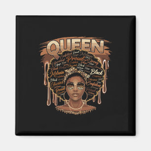 Black Woman Educated Strong Melanin Queen African Magnet