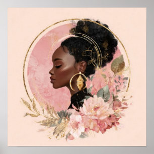 Black Woman Empowerment Art Poster