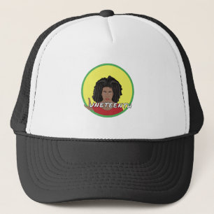 Black Woman forming the letter J for Juneteenth Trucker Hat