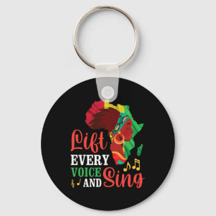 Black Woman Lift Every Voice And Sing Black Histor Key Ring