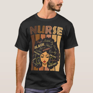 Black Woman Magic Afro Melanin Queen Black History T-Shirt