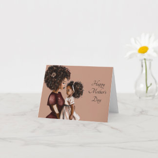 Black Woman Mother's Day Greeting Card