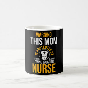 Black Woman Mum Afro Nurse Cool Black History Mont Coffee Mug