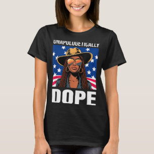 Black Woman Patriotic Unapologetically T-Shirt