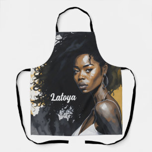 Black woman Personalized Apron