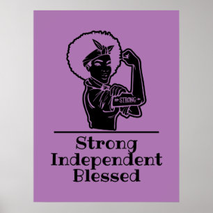 Black Woman Strong Poster