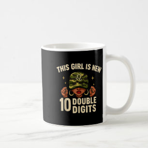 Black Woman With Cap Camo Its My Birthday African Coffee Mug