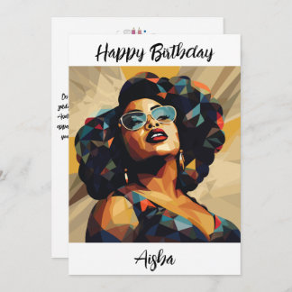 Black Womanhood: Cubist Artistry Thank You Card