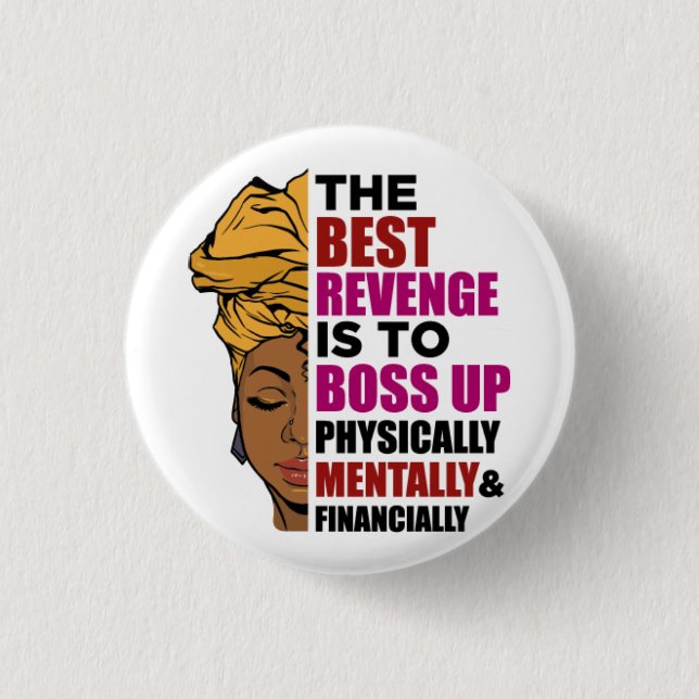 Black women African American melanin women sista 3 Cm Round Badge (Front)