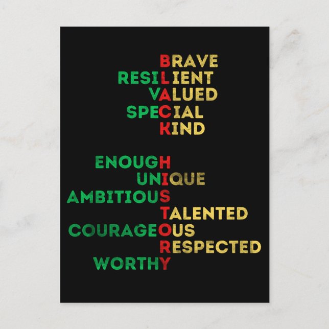 Black women African American melanin women sista Holiday Postcard (Front)