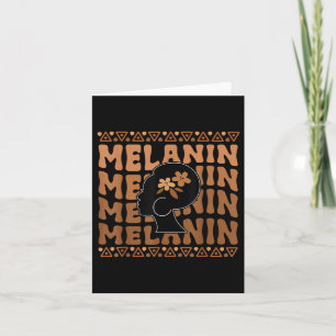 Black Women Afro Love Melanin African American Card