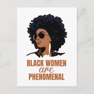 Black Women Are Phenomenal Holiday Postcard