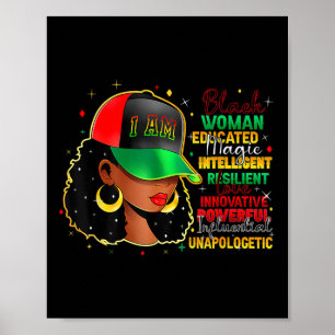 Black Women Educated Magic Intelligent Black Histo Poster