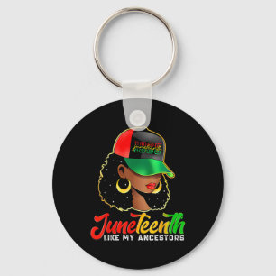 Black Women Freedom 1865 Juneteenth Like My Ancest Key Ring
