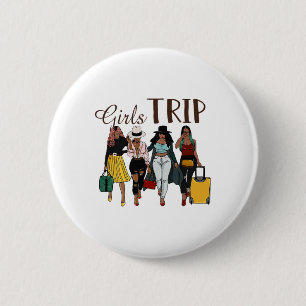 Black Women Girls Trip Afro Queen Melanin African 6 Cm Round Badge