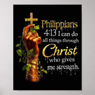Black Women God Christian Faith African Melanin Qu Poster