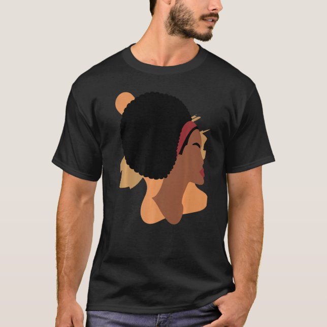 Black Women Melanin Girl International Women Day G T-Shirt (Front)