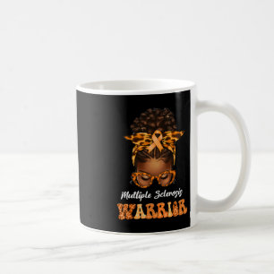 Black Women Multiple Sclerosis Awareness Messy Bun Coffee Mug