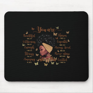 Black Women Proud Black History Month Melanin Blac Mouse Pad