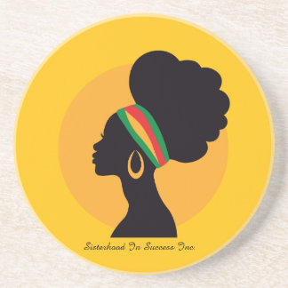 Black Women Reflecting Coaster