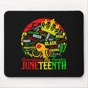 Black Women Remembering My Ancestors Juneteenth Ce Mouse Pad